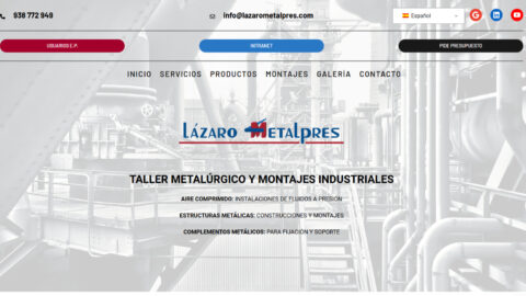 Diseño web para Lázaro Metalpres