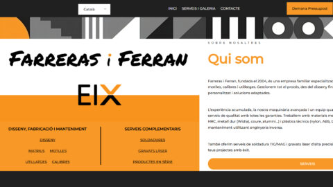 Diseño web para Farreras i Ferran (EIX SALELLES)