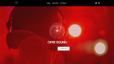 Diseño web para CIFRÉ SOUND